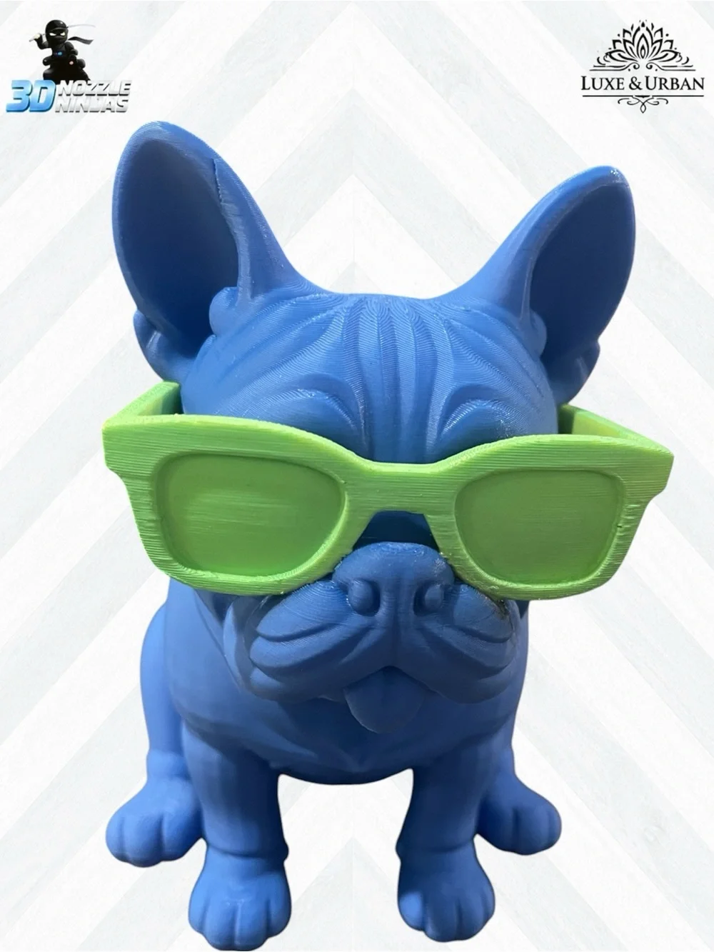 🪷 3d Handcrafted Cool French Bulldog with Sunglasses - Picture 5 of 7